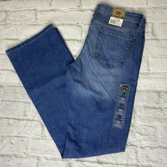 Vintage Route 66 Jeans  Womens Sz 7/8 Blue Denim True Fit Flare NWT - Picture 4 of 6